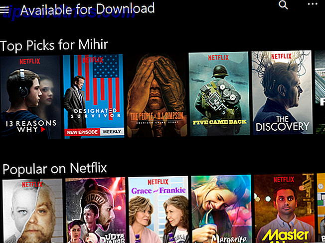 Netflix verfügbar