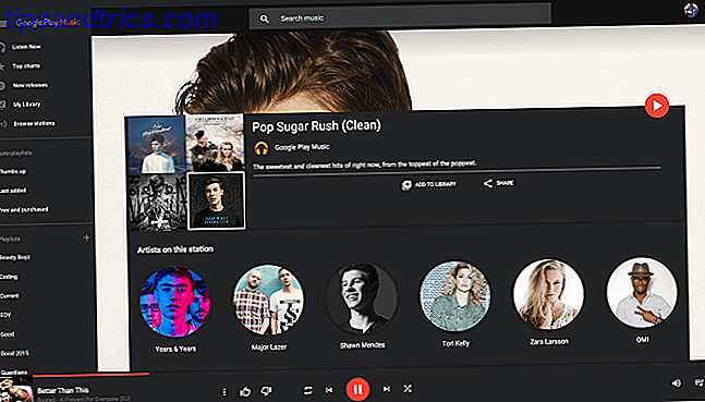 Google Play Musik Desktop-Player dunkles Thema