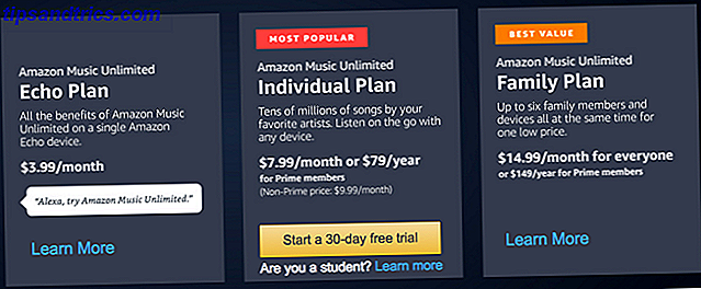 Amazon Music Ubegrænset tips - Amazon-prisfastsættelse