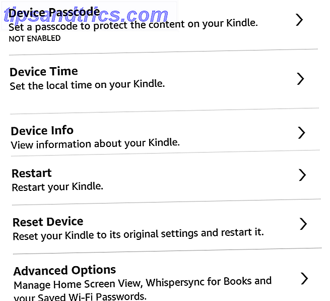 Sådan opsættes og bruges din Kindle Paperwhite 26 Paperwhite Device Options