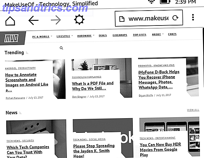 Slik setter du opp og bruker din Kindle Paperwhite 17 Paperwhite Experimental Browser