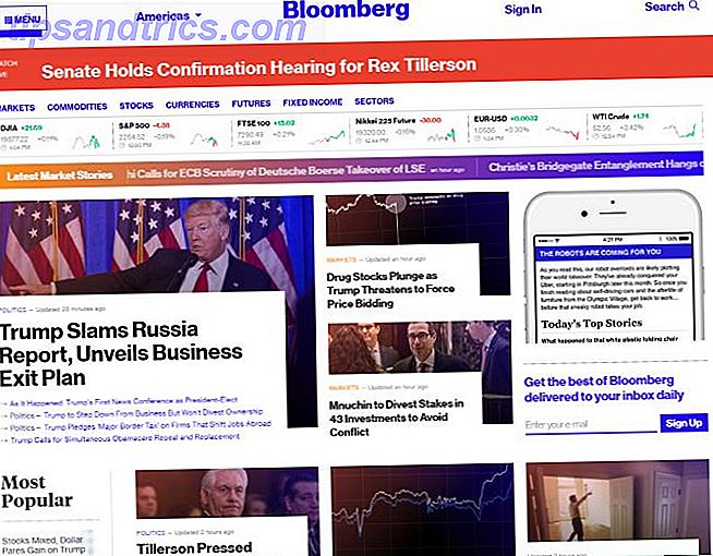 10 finanzielle Websites, die Ihnen helfen, auf dem Markt Bloomberg bleiben