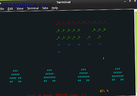 Spill spill inne i Linux Terminal ninvaders