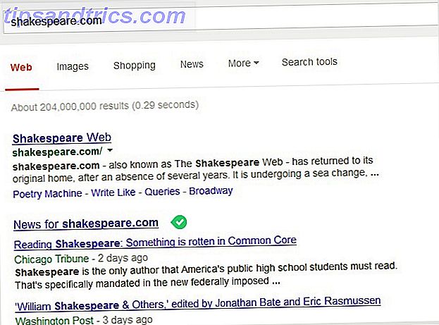 Shakespeare-Google-Suche