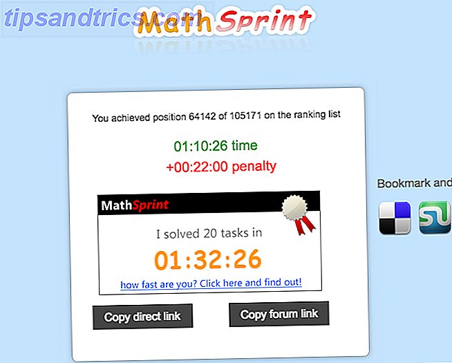 Testes Online - MathRun Sprint