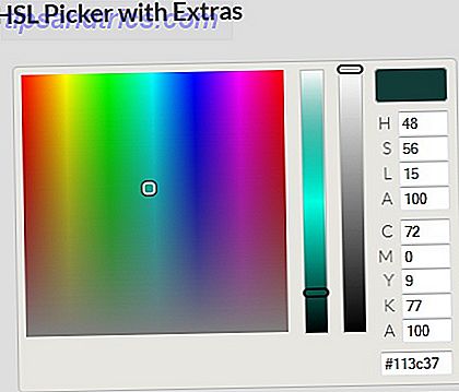 En rigtig skalerbar RGB, HEX, HSL & CMYK farvevælger HSL