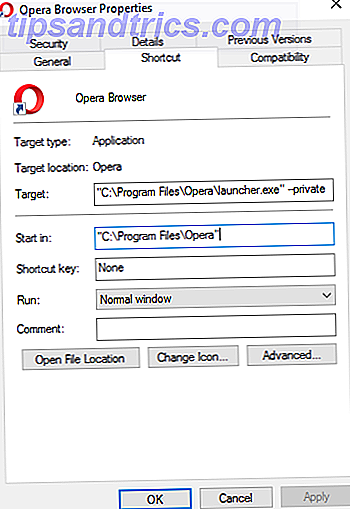 Cómo iniciar su navegador en modo privado por defecto Opera Private