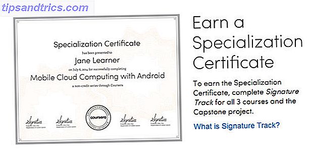 Coursera specialisering certifikat