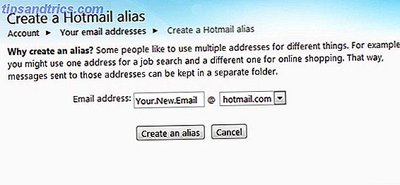 Realice fácilmente una revisión completa de su Bandeja de entrada de Hotmail, y consérvela 15 Crear alias