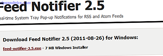 Ricevi notifiche desktop di aggiornamento RSS con Feed Notifier [Windows]
