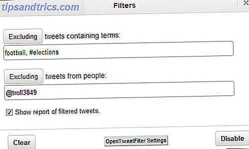 Twitter filtern