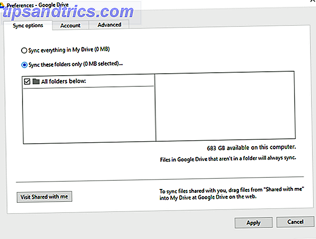 Dossiers de synchronisation Google Drive