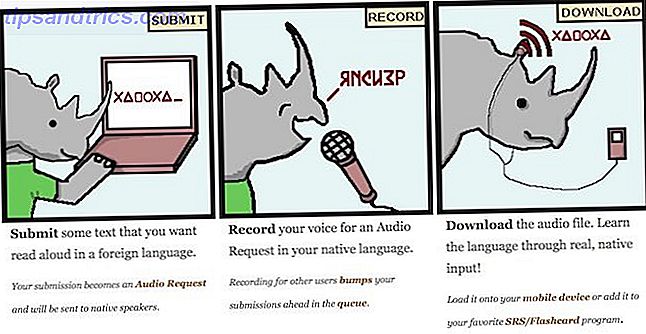 aprendizagem de línguas de pico de rinoceronte