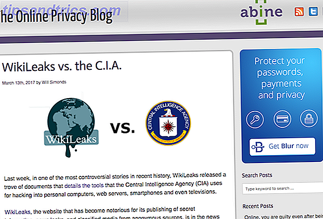 blog de privacidade on-line