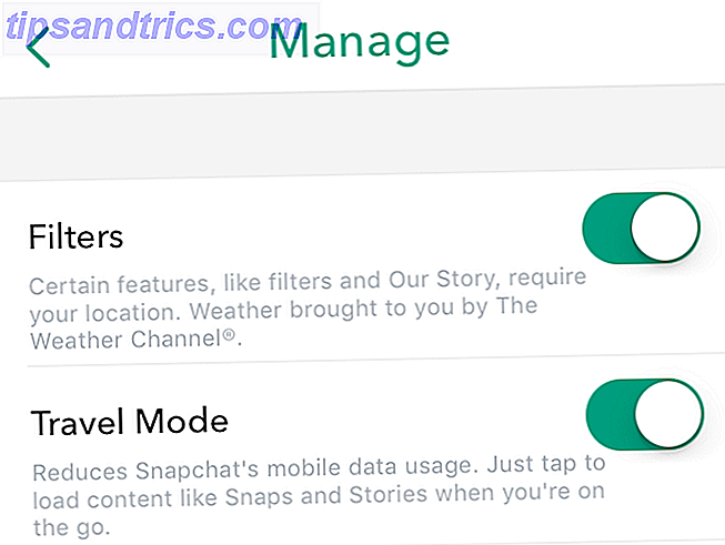 salvar o modo de viagem do Snapchat de dados móveis