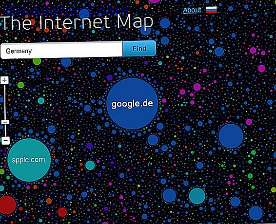 Karte ganzes Internet