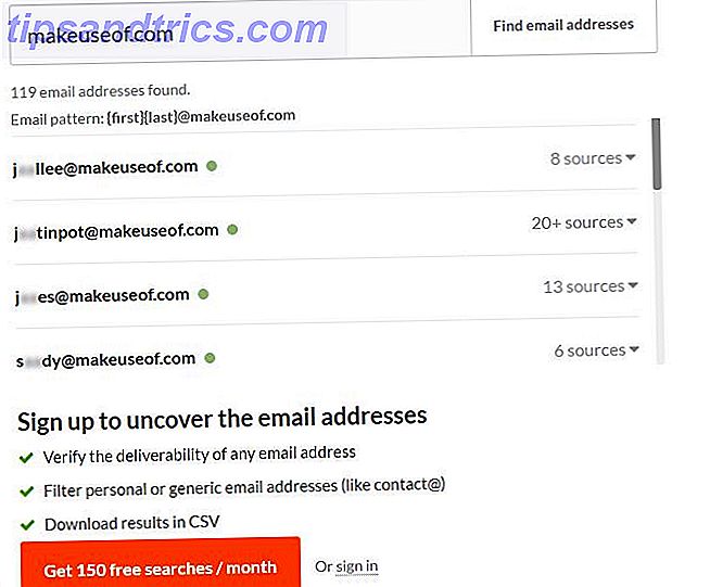 Hvordan finne noen e-postadresser for e-postadresser