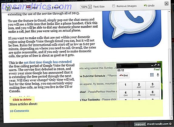 Topptips och verktyg för att hjälpa till med att skriva ut webbsidor PrintFriendly Article View