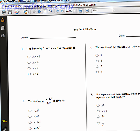 Problem-Attic: Opret undervisningsmaterialer (Test, Quizzes, Worksheets) Fra Over 80.000 Spørgsmål 4