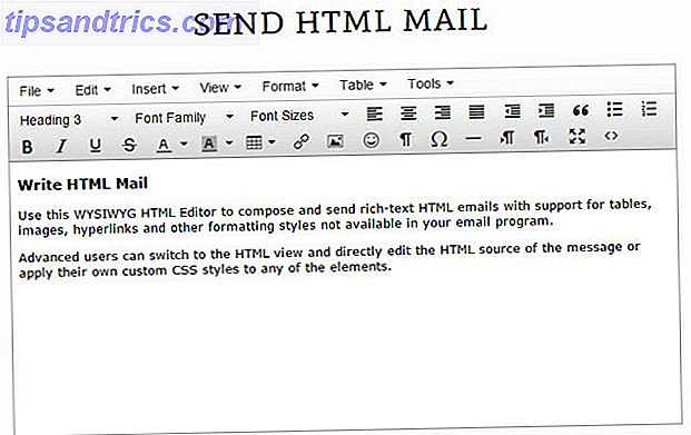 Envoyer des e-mails HTML