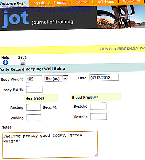 Planifique y realice un seguimiento del éxito del entrenamiento con Journal of Training jot12