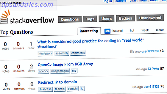 10 sitios web Geeks of All Stripes deberían marcar la página principal de StackOverflow