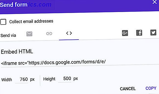 Den beste veiledningen til Google Forms Du finner alltid GoogleFormsFormPage EmbedLink