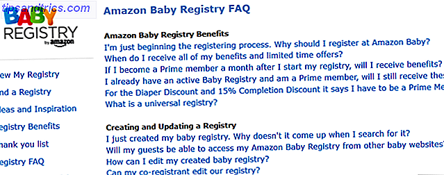 Amazonas baby registry faq