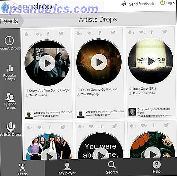 Songdrop: Din gratis og favorit sangbesparende tjeneste, du vidste ikke selv om, indtil Songdrop-interface blev minimeret