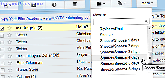 gmail snooze-knop