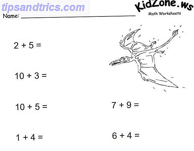 KidZone Math Worksheet Exemple Capture d'écran