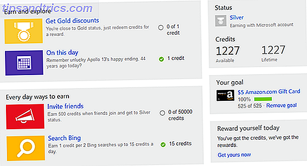 Bing-Belohnungs-Dashboard