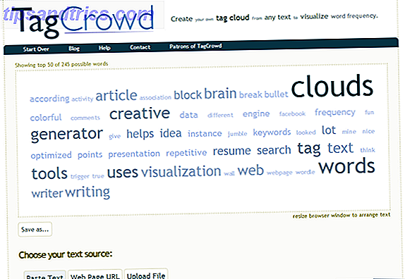 Creatief gebruik - Word Clouds