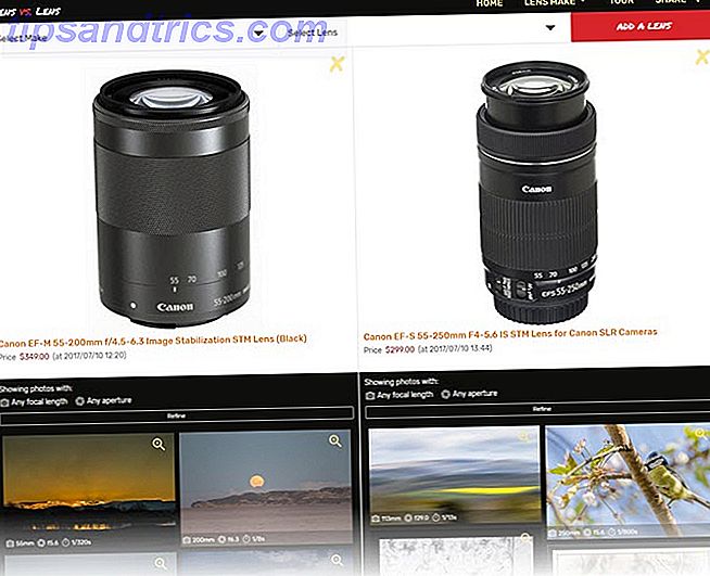 Use estas comparações de fotos lado-a-lado ao escolher lentes de câmera LensVsLens