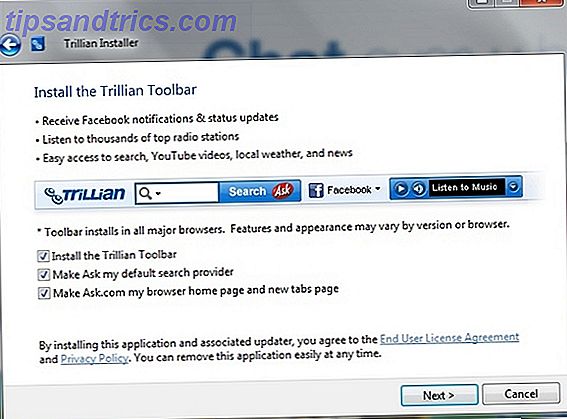 En simpel tjekliste for sikker installation af fri software uden alle de uønskede spørgsmålsøgninger på værktøjslinjens hjemmeside overskrider Trillian resized