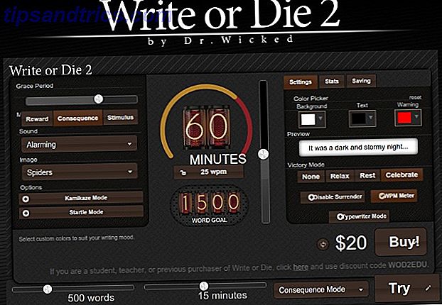 escrever ou morrer app