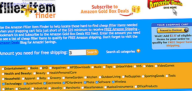 Amazon websteder og værktøjer - Filler Item Finder