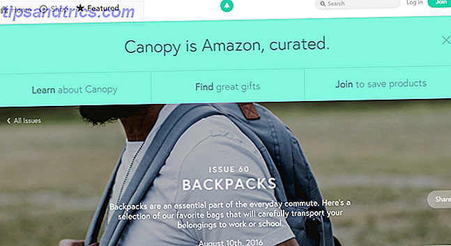 Amazon nettsteder og verktøy - Canopy