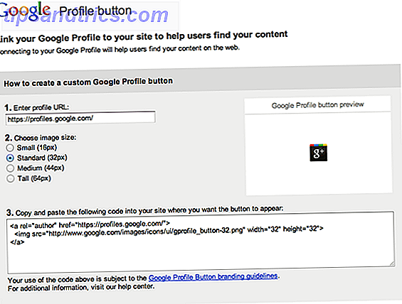 botón de perfil de google +