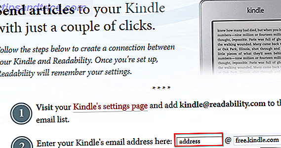 Cómo guardar sitios web para leer más tarde en su Kindle agregar kindle dirección de correo electrónico a la legibilidad