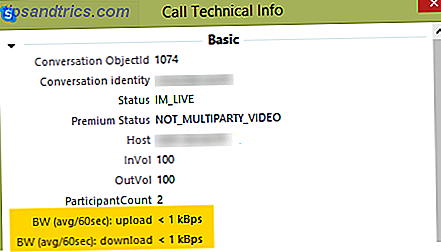 Quelle quantité de bande passante est utilisée par un appel Skype? Appeler les informations techniques