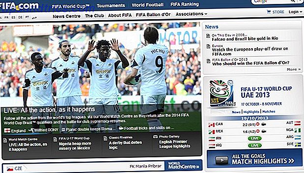 8 Superwebbplatser för Soccer Fans fifa com hemsida
