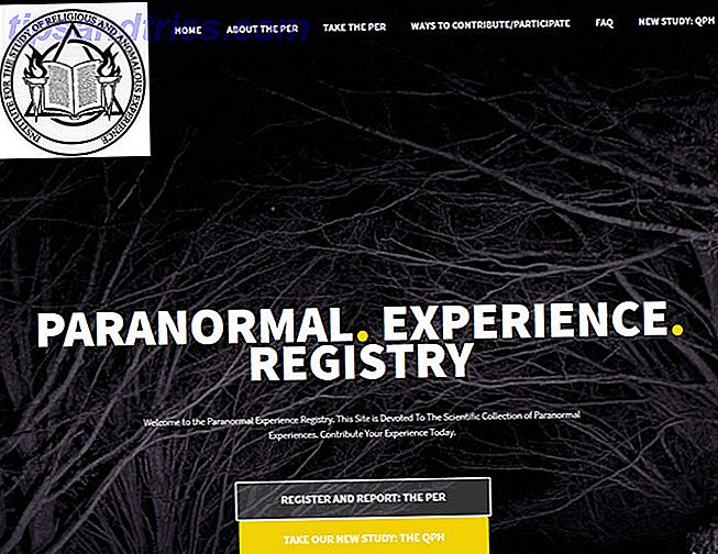 registro de experiencia paranormal