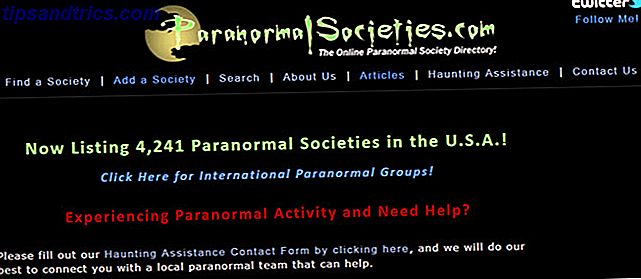 sociedades paranormales