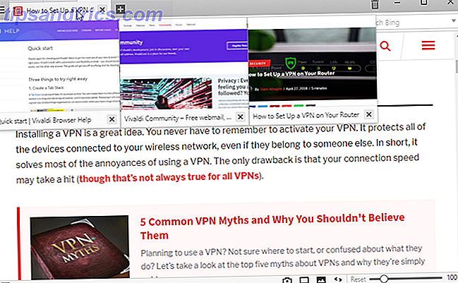 Vivaldi Browser tips - organisere faner i stabler