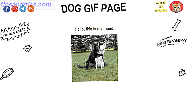 página de perro gif