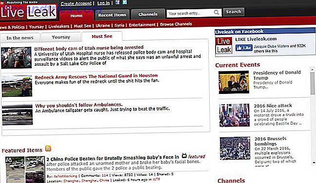 6 sjokkerende video nettsteder for å se nyheter de vil ikke vise deg på TV liveleak