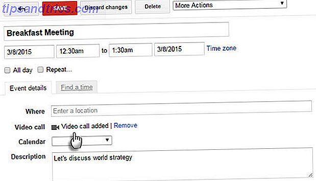 Ajouter un appel vidéo à Google Agenda