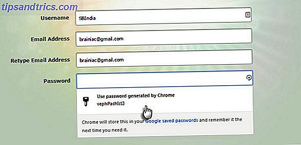 Genera automaticamente password in Chrome