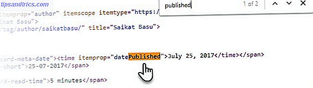 Encuentra la fecha publicada desde el código fuente.